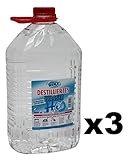 VECARO Destilliertes Wasser 15 Liter 3 Kanister zu je 5 L