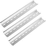 Mitening 3 Stück Montageschiene DIN-Schiene Hutschiene Hängeschiene DIN Schiene für Verteilerschrank Schaltschrank Einbau, 35mm Breit, 7,5mm Hoch, Lang 200mm/7,9 Z