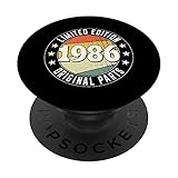 35. Jahrestag 1986 Edition Original Teile Vintage Design PopSockets mit austauschbarem PopGrip