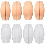 HEALLILY 4 Paar Silikon BH-Träger-Kissen Halter rutschfeste biegsame Schulterprotektoren Pads Unterwäsche Schulterpolster für Damen Frauen M