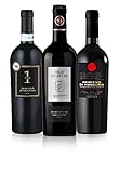 Probierpaket Weingenuss Primitivo di Manduria DOC | Weinpaket mit italienischem Rotwein (3 x 0,75 l ) | Perfektes Primitivo Tasting