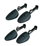 2 Paar Kunststoff-Schuhspanner für Damen, verstellbare Länge, Schuhspanner für Stiefel, Absatz, Sportschuhe, Formunterstützung, Formunterstützung, Schuhform (schwarz)