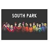 YRTZ Anime South Park, niedliches Poster, Leinwandbild, modernes Büro, Familie, Schlafzimmer, dekorative Poster, Geschenk, Wanddekoration, Gemälde, Poster, 40 x 60