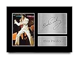 HWC Trading Elvis Presley A4 Ungerahmt Signiert Gedruckt Autogramme Bild Druck-Fotoanzeige Geschenk Für Musik-F