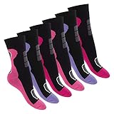 Footstar Damen Wintersocken (6 Paar), Warme Vollfrottee Socken mit Thermo Effekt - Mix 39-42
