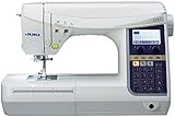 Juki HZL-DX7 elektrische Nähmaschine mit automatischem Fadenabschneider, Fußsteuerung, Metall, weiß, 51 x 25,7 x 30,5 