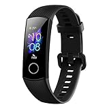 Honor Band 5 Fitness Armband mit Herzfrequenzmesser IP68 wasserdichter Aktivitäts Tracker Sportuhr Fitness-Schrittzähleruhr, Schw