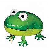 Airwalker / Walking Tier Ballon Helium Folienballon Haustiere Luftballon für Kinder Geburtstag Party Heliumballon XXL Hochzeit Kinder Geschenk Party JGA Dekoration Tierballons laufen (Frosch)