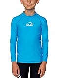 iQ-UV 300 Kinder, Langarm, Uv-Schutz T-Shirt, Türkis (Hawaii), 116/122