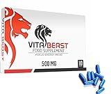 Vita Beast - Super Kraftvolles - Langanhaltende Wirkung - Ultra Starke Ginseng Pflanzliche Nahrungsergänzung für Männer - Steigerung von Leistung, Energie und Dauer - (10 Pillen)