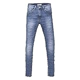Jewelly Damen Jeans mit Crash Optik/Boyfriend Schnitt, Perfekter Sitz, 26100 (S/36)