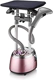 Vertikale Kleidungsstück Dampfer 2000W Professionelle Hochleistungskleidung Dampfer für Gewerbe & Zuhause 45s Quick Falten Entfernung mit Bügelbrett und 2,5l Wassertank Gold-Rosa Incomparab