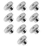 M4 DIN466 Rändelmuttern Innengewinde 304 Edelstahl Silber Runde Handgriffmutter Knopf Sicherung