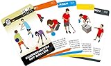 STOP! Fitness | Ballkoordination für Kinder | Trainingskarten Übungskarten, deutsche Version, Kartengröße 66 x 100 mm mit Kunststoffbox