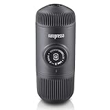 WACACO Nanopresso Tragbare Espressomaschine, Upgrade-Version von Minipresso, 18-bar-Druck, Reise Kaffeemaschine ohne Schutzhülle, Manuell Bedient, für Camping Outdoor oder Indoor, G