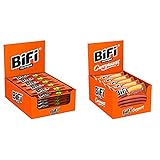 Bifi Original – 40er Pack (40x22,5g) – herzhafter Salami Fleischsnack – geräucherte Mini Wurst & Currywurst – 20er Pack (20x50g) – Herzhafter Salami Fleischsnack mit Currysauce – Pikant gewürzte W