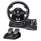 Superdrive - Rennlenkrad GS550 Racing Wheel lenkräd mit Pedalen, paddels, Schalthebel und Vibration für Xbox Serie X/S, PS4, Xbox One, PC (programmierbar für alle Spiele)