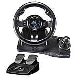 Superdrive - Rennlenkrad GS550 Racing Wheel lenkräd mit Pedalen, paddels, Schalthebel und Vibration für Xbox Serie X/S, PS4, Xbox One, PC (programmierbar für alle Spiele)