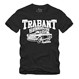 Trabant Zwickau - T-Shirt VEB 2 Takt Racing Trabant 601 DDR IFA Trabbi Ossi (XL, Schwarz)