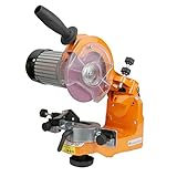 TIMBERTECH® Sägekettenschärfgerät - 230 W, 3000 U/min, m. Skala, inkl. 2 Schleifscheiben - Kettenschärfer, Kettensägeschärfer, Säge-Kettenschleifg