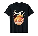 Große Ramen Welle vor Kanagawa - Japanische Kawaii Kanji Art T-S
