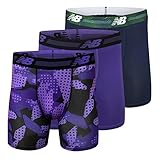 New Balance Herren Boxershorts mit hoher Leistung, 15,2 cm, ohne Eingriff (3er-Pack Unterwäsche)