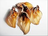 10 Stück Große, getrocknete dicke Kuh-Rinderohren der Güteklasse A – voll, zusammen mit der Ohrmuschel!