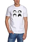 Coole-Fun-T-Shirts Herren T-Shirt Frisuren Big Bang Theory, weiss, S, 10850