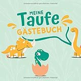 Meine Taufe I Gästebuch: Erinnerungsalbum & Taufgeschenk zum selbst gestalten und eintragen von Glückwünschen für Jungen zur Firmung & Kommunion | 100 Seiten | 21x21 cm I Softcover I D