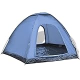 Gawany 6-Personen Outdoor Tunnelzelt Campingzelt Wassersäule Zelt Blau/Grü