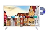 Telefunken XF32K559D-W 32 Zoll Fernseher / Smart TV (Full HD, HDR, Triple-Tuner, DVD-Player, Bluetooth) - 6 Monate HD+ inklusive [2022] [Energieklasse F]