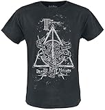 Harry Potter The Deathly Hallows Männer T-Shirt schwarz M 100% Baumwolle Fan-Merch, F