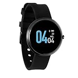 X-WATCH 54060 SIONA COLOR FIT Farb-TFT Unisex Smartwatch, Activity Tracker für Android und Apple iOS - Urban Black