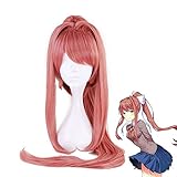 Yamia Lange Anime Cosplay Perücken für Doki Doki Literature Club Monika Cosplay Perücken für Frauen und M