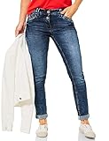 CECIL Damen Scarlett Jeans, mid Blue wash, W33/L32