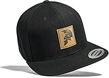Cap: Sparta Helm - Snapback Flexfit Basecap mit Leder Patch - Urban Streetwear Männer Mann Frau-en - Baseball-Cap Hip-Hop Rap Mütze Kappe Spartan Training Sport Gym Fitness Body Muscle (Schwarz)