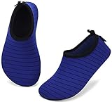 SAGUARO Badeschuhe Kinder Kleinkind Strandschuhe Schwimmschuhe Wasserschuhe Jungen Mädchen Aquaschuhe Barfußschuhe für Strand Schwimmbad(033 Blau,20/21 EU)