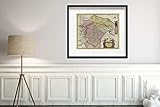 1665 Weltkarte Atlas: Terra Di Bari Et Basilicata | Vintage Fine Art Reproduktion | Größe: 20 x 24