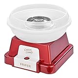 CosHall Zuckerwattemaschine Für Zuhause Cotton Candy Machine Zuckerwatte Maschinen Süßigkeiten Rot 500W