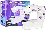 USMEI Mini NäHmaschine,NäHmaschine,Elektrische NäHmaschine,NäHmaschine AnfäNger VerfüGbar,2 Geschwindigkeit Einstellbar,Mit Nachtlicht,FußPedal,Inklusive 10 NäHzubehöR