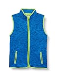 Playshoes Unisex Kinder Strickfleece Fleece-Weste, Blau (Blau 7), 128 EU