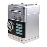 QIZILAN Elektronisches Sparschwein, Passwort-Spardose für Bargeld, Geldautomat, Mini-Münzbänk