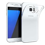 EAZY CASE Hülle kompatibel mit Samsung Galaxy S7 Schutzhülle Silikon, Ultra dünn, Slimcover, Handyhülle, Silikonhülle, Backcover, Durchsichtig, Klar Transp