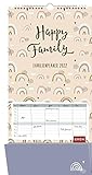 Happy Family - Familieplaner 2022 - Kalender - Groh-Verlag - Wandplaner mit 5 Spalten, Zetteltasche und Platz zum Eintragen - 25 cm x 40 cm - Küchenk