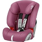 BRITAX RÖMER Kindersitz 9-36 kg EVOLVA 1-2-3, Komfort und Flexibilität für Kinder (Gruppe 1/2/3), 9 Monate bis 12 Jahre, Wine R