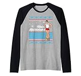 Mele Kalikimaka Santa Claus Hawaii Weihnachten Surfer Beach Rag