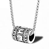 Tibetische Zen-Buddhistische Meditation Yoga Edelstahl Anhänger Halskette Schmuck