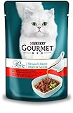 PURINA GOURMET Perle Genuss in Sauce Katzenfutter nass, mit Rind, 24er Pack (24 x 85g)