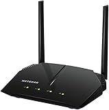 Netgear R6120 WLAN Router AC1200 (Dual-Band, bis zu 1200 MBit/s, Abdeckung bis 90 m² und 20 Geräte, kostenfreie Nighthawk App, 4x 10/100 Fast Ethernet- und 1x USB 2.0 Ports)