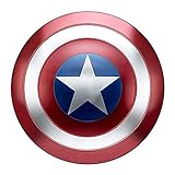 SK MISS Schild Captain America Metall 1:1 Version Erwachsene, Kostümzubehör für Cosplay, 47,5 cm, zur Wanddek